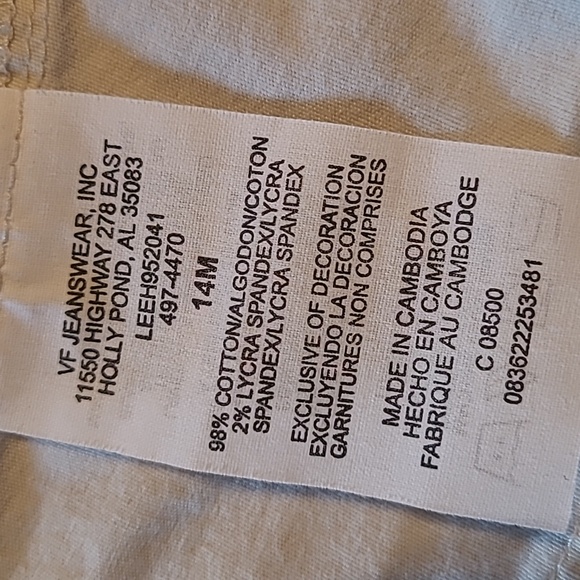 VF Jeans Wear khaki cotton & spandex shorts 14 - Picture 5 of 5